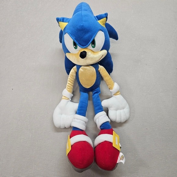 Sonic the Hedgehog Plush 24 Inch Large Stuffed Animal SEGA 2023 5268/126664 Blue - Picture 10 of 16